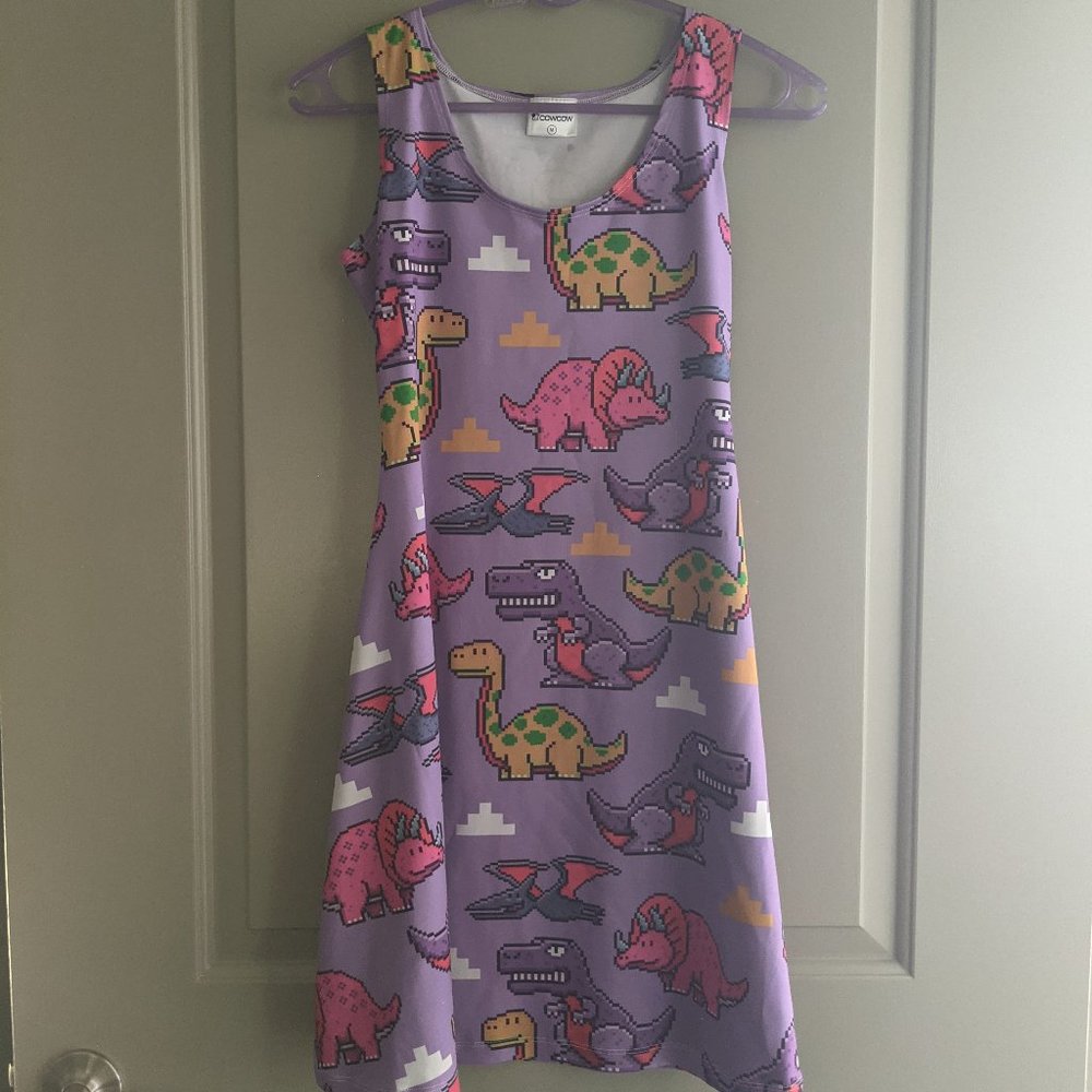 Dinosaur Pixels Dress